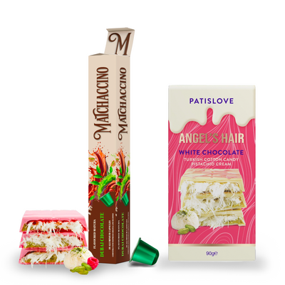 Dubai Chocolate Matcha Capsules x30 & Bar Set